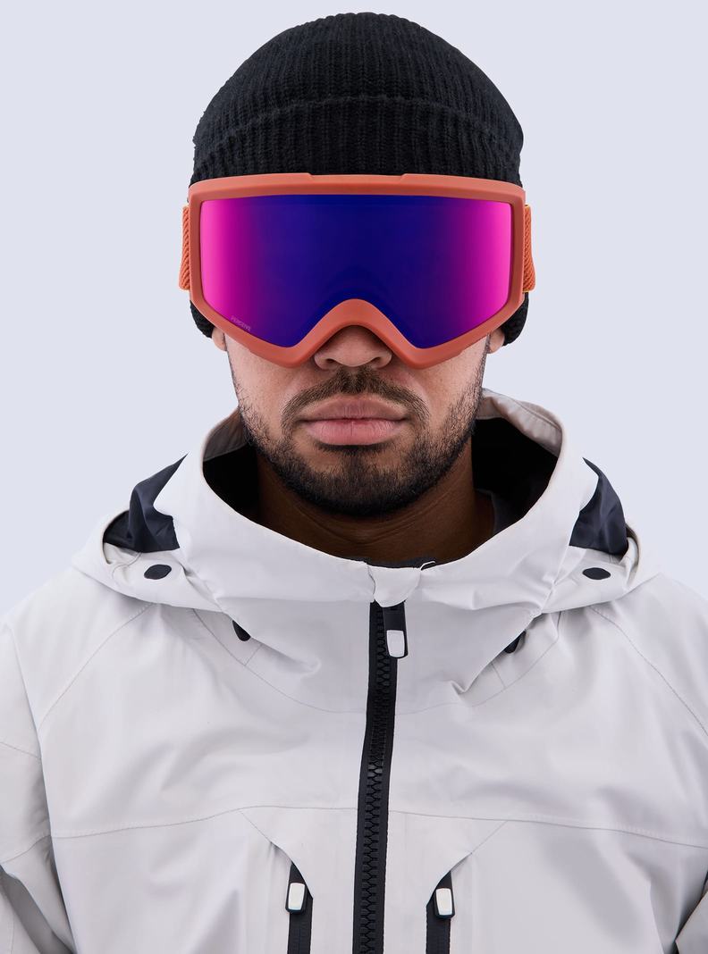 Orange Red / / Burton Anon Helix 2.0 Perceive Goggles + Bonus Lens Men's Ski Goggles | VTXIZM026