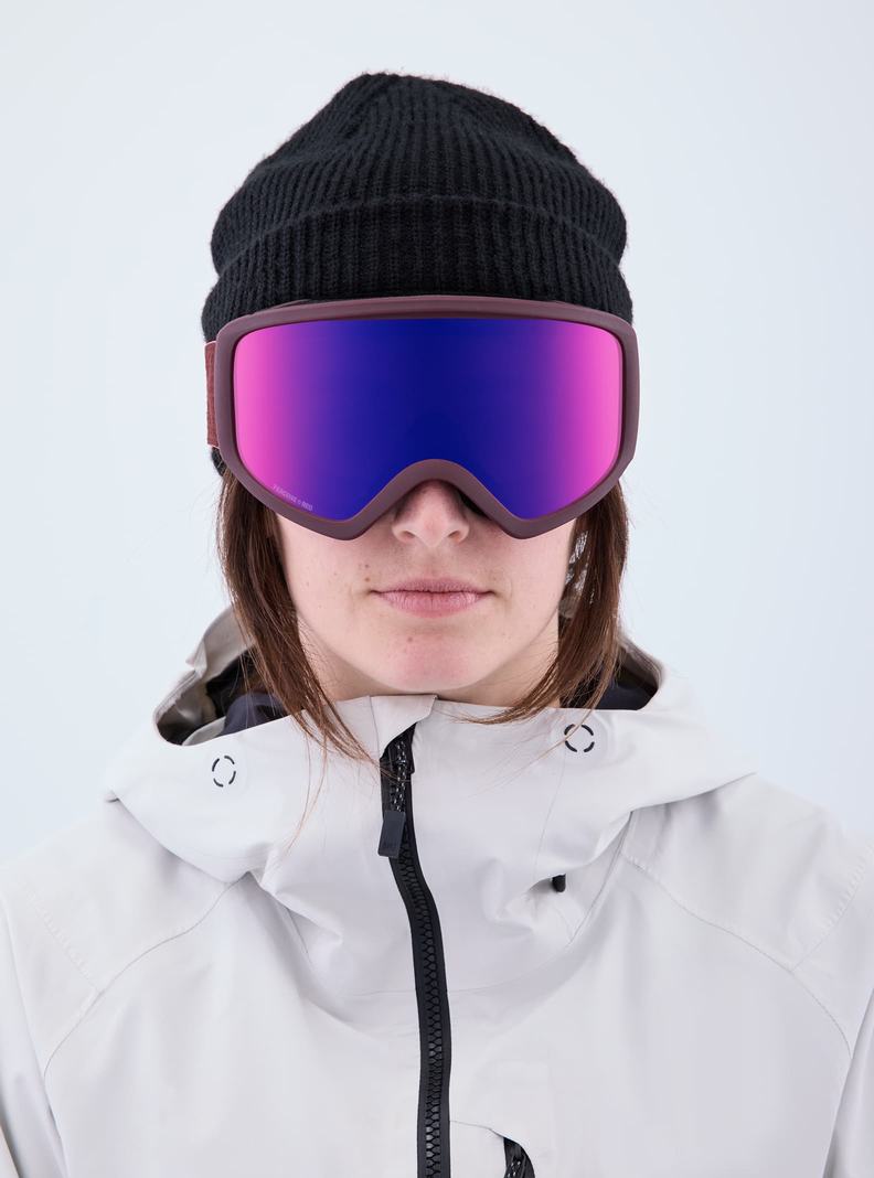 Orange / Red / / Burton Anon Insight Goggles + Bonus Lens Women's Ski Goggles | YZLCFN257