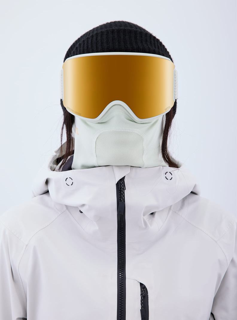 Orange / / Burton Anon WM3 Goggles + Bonus Lens + MFI® Face Mask Women's Ski Goggles | JQLZFG983