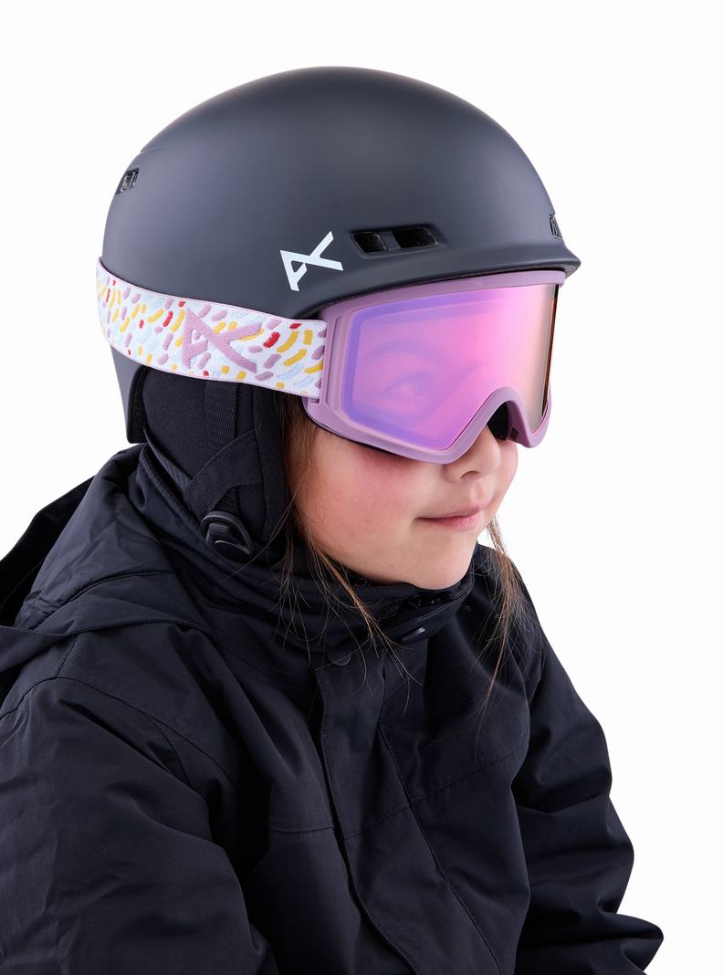 Pink / Burton Anon Tracker 2.0 Kids' Ski Goggles | ULTQEW692