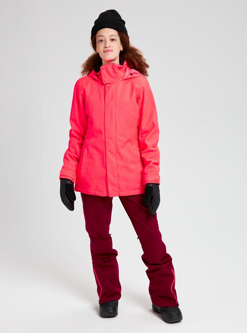 Pink Burton Jet Set Women's Ski Jackets | XGZQPL295