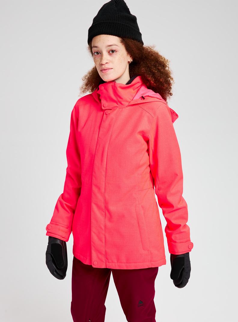 Pink Burton Jet Set Women's Ski Jackets | XGZQPL295