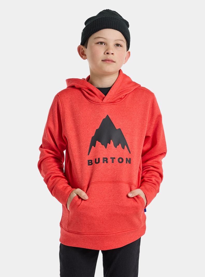 Pink Burton Oak Pullover Kids' Hoodies | GNZUYR940