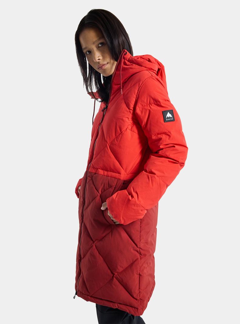 Pink / Orange Pink Burton Chescott Down Women's Ski Jackets | HITVJE630