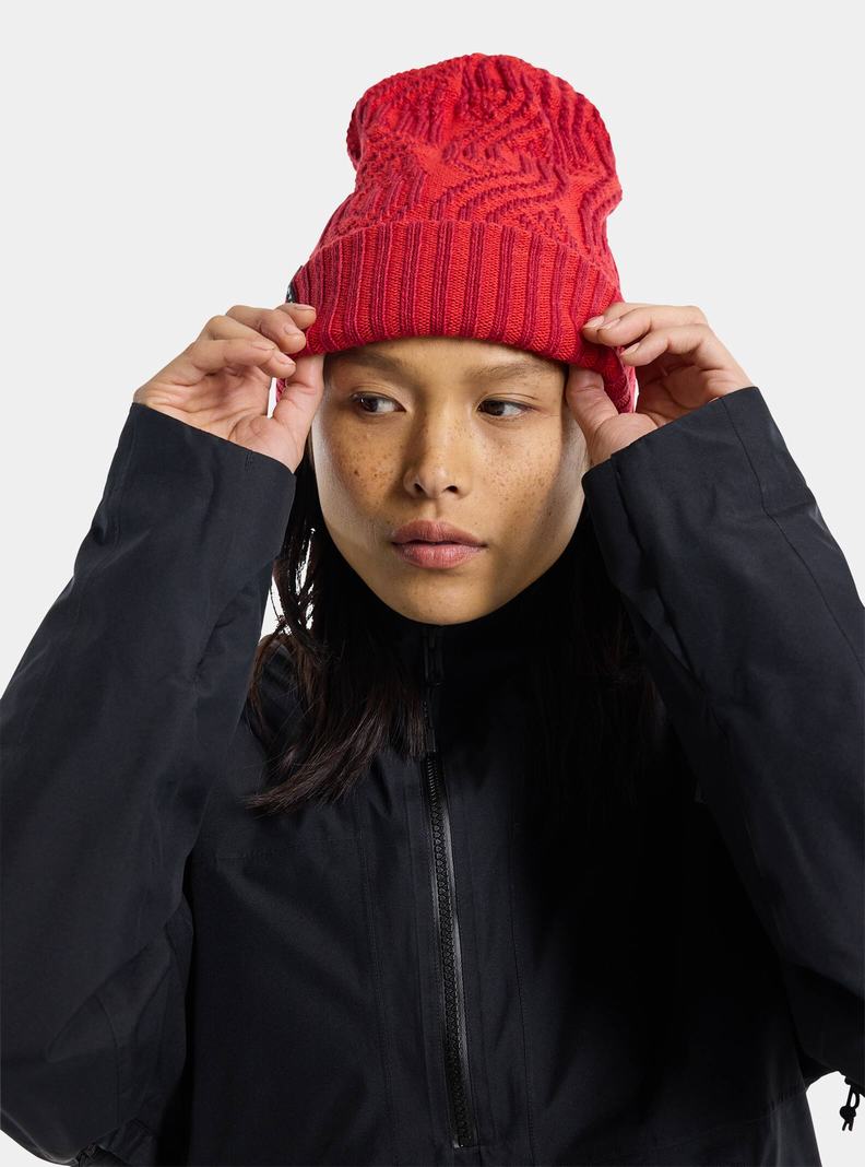 Pink / Orange Pink Burton Recycled Reversible Women's Beanie | TOSWAZ568