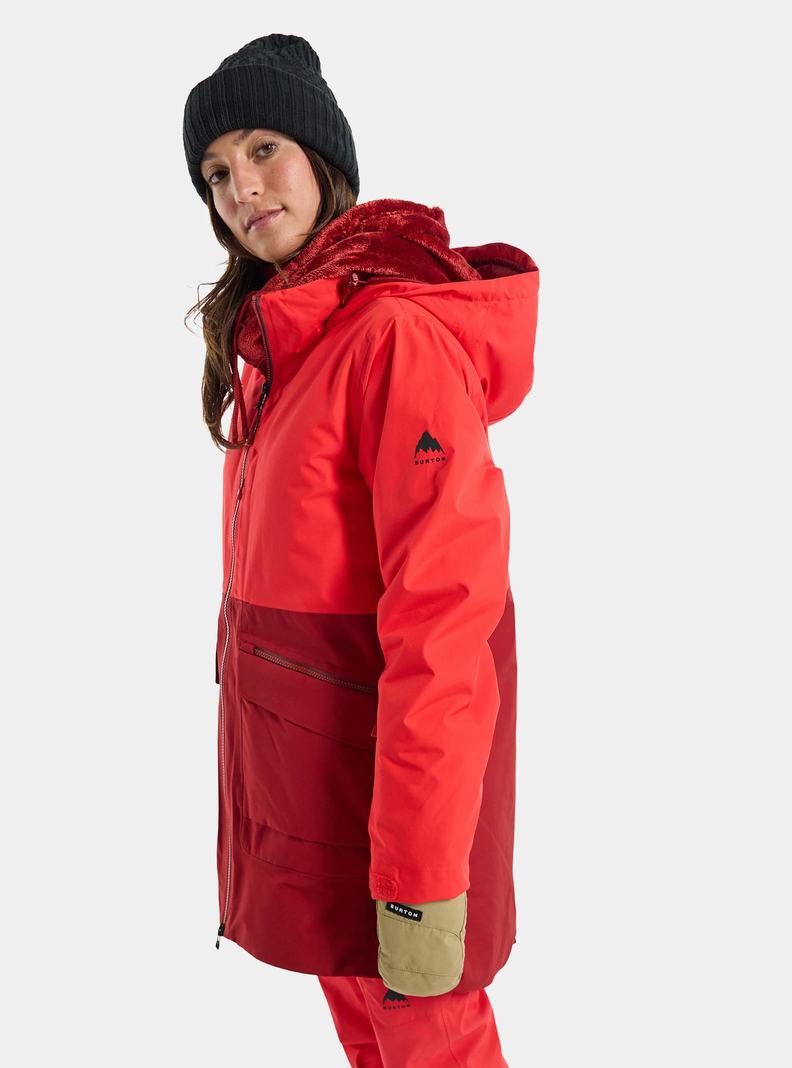 Pink / Orange Pink Burton Treeline GORE-TEX 2L Women's Ski Jackets | WNFUAQ352