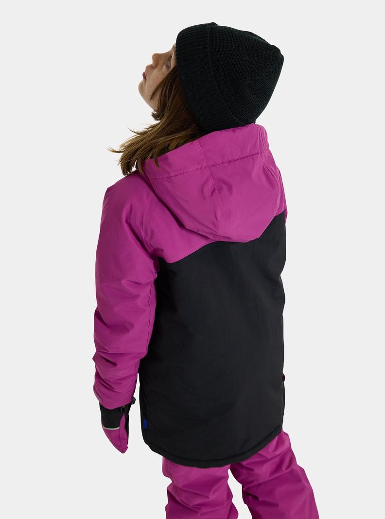 Purple / Black Burton Frostner 2L Anorak Kids' Ski Jackets | RSCZPV071