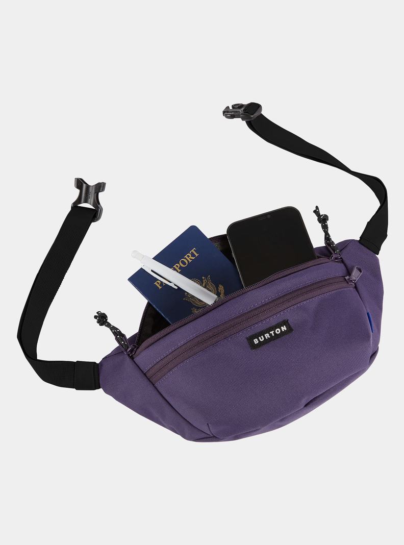 Purple Burton 3L Hip Pack Unisex Backpacks | ROCXDZ712