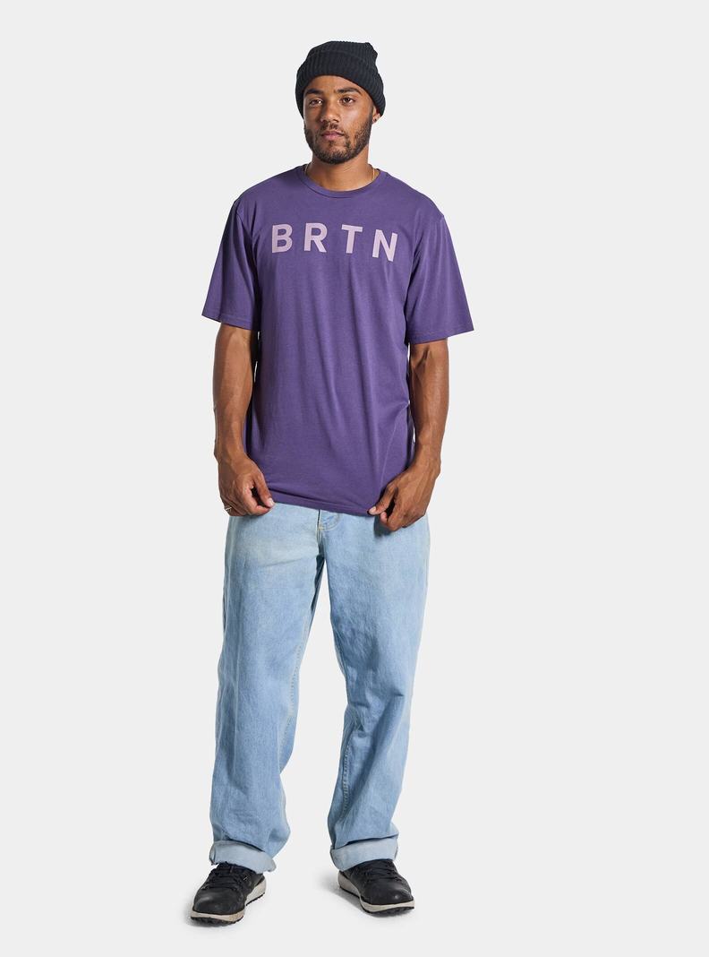 Purple Burton BRTN Short Sleeve Women's T-Shirts | LBGMDR017