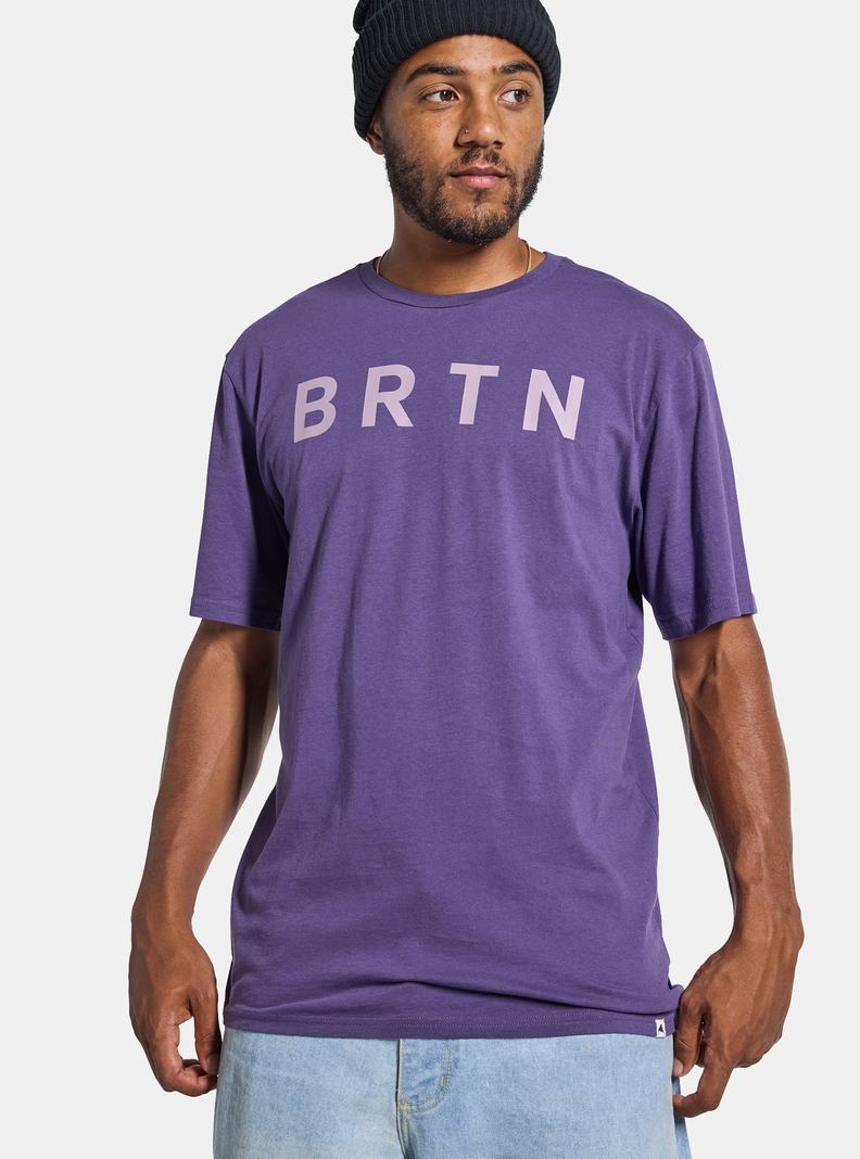 Purple Burton BRTN Short Sleeve Women's T-Shirts | LBGMDR017