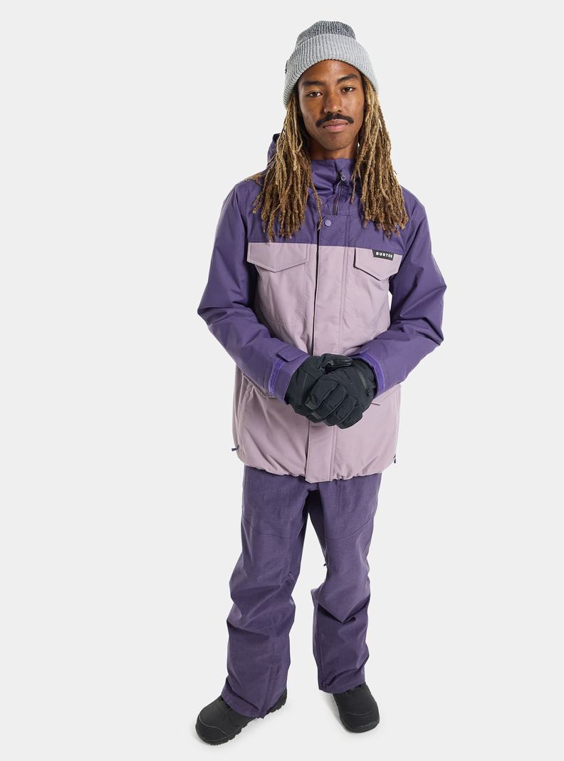 Purple Burton Covert 2L Men's Ski Jackets | CMJBZE157