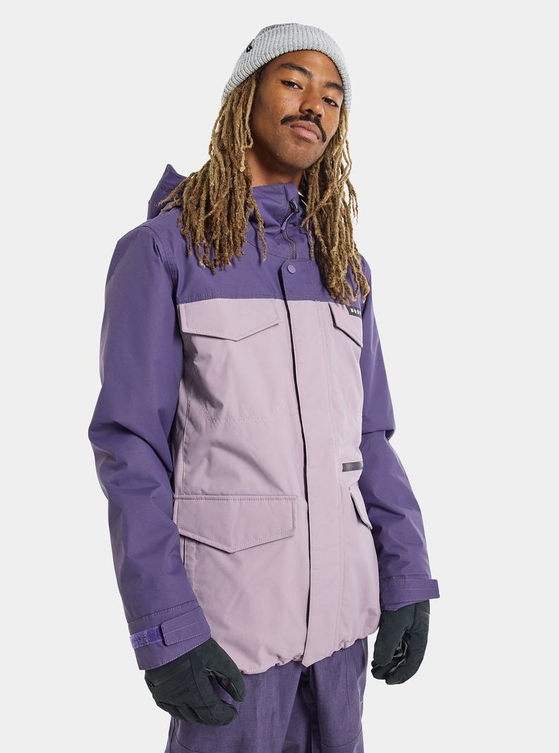 Purple Burton Covert 2L Men's Ski Jackets | CMJBZE157