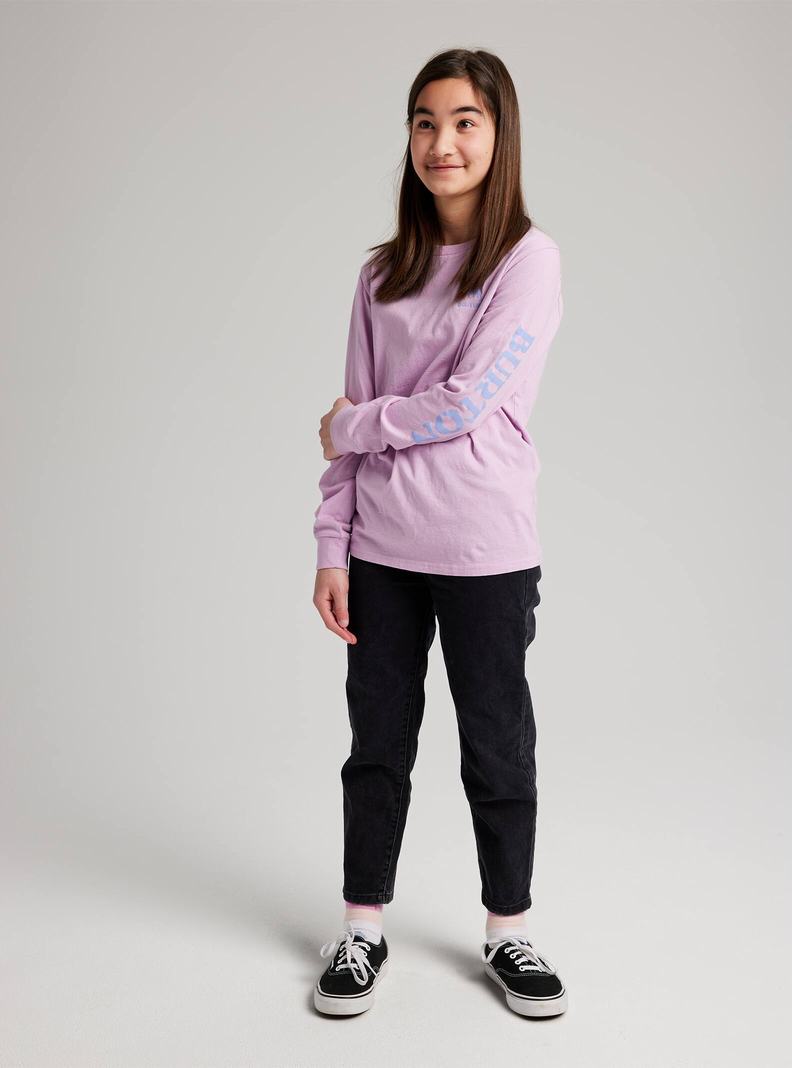 Purple Burton Elite Long Sleeve Kids' T-Shirts | RTNZKH692