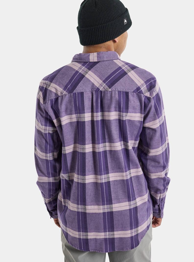 Purple Burton Favorite Long Sleeve Flannel Men's Shirts | BJORUX342