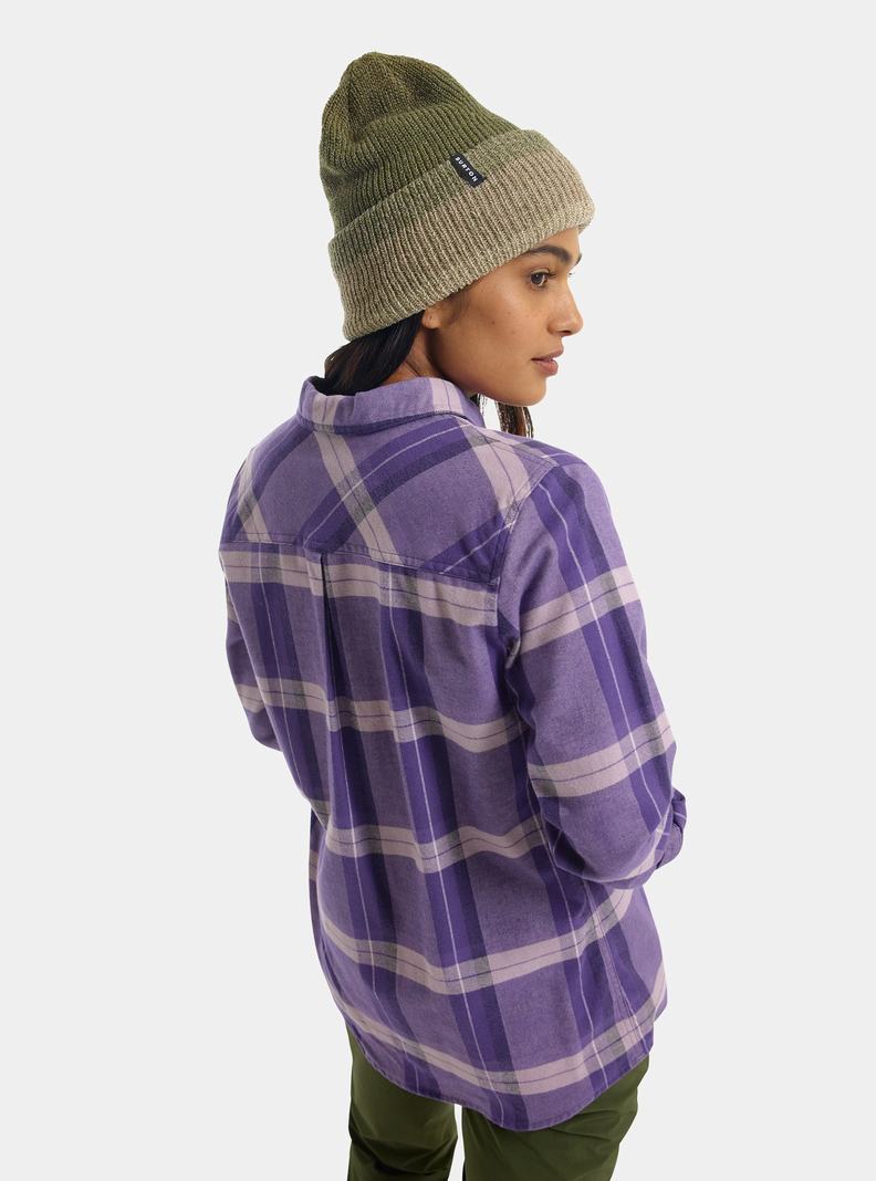 Purple Burton Favorite Long Sleeve Flannel Women's Shirts | EZYKJA923