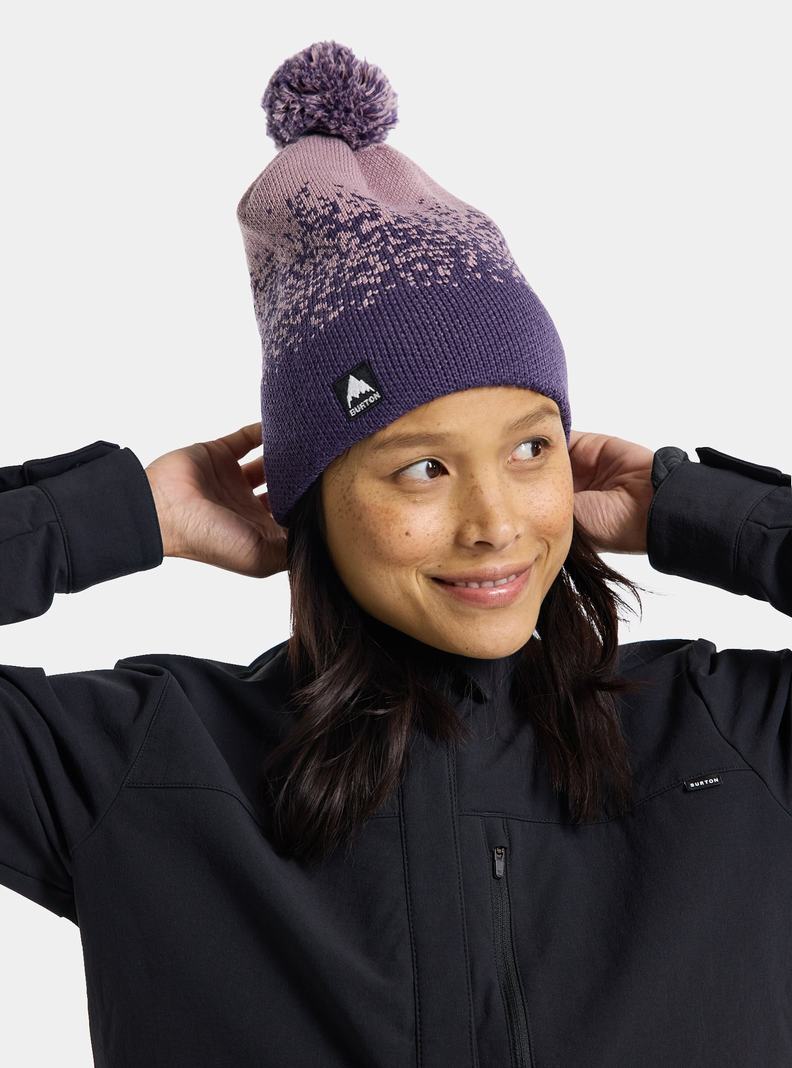 Purple Burton Idletrail Men's Beanie | ZMECWJ097