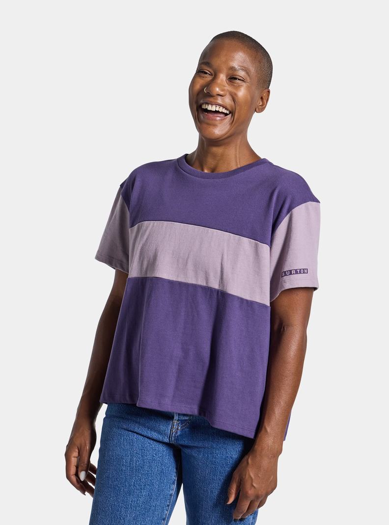 Purple Burton Lowball Short Sleeve Women's T-Shirts | ZAXIVP708