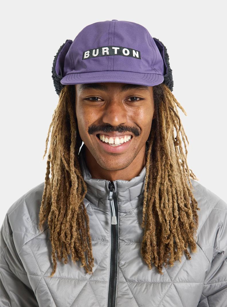 Purple Burton Lunchlap Earflap Men's Hat | TOMKBS635