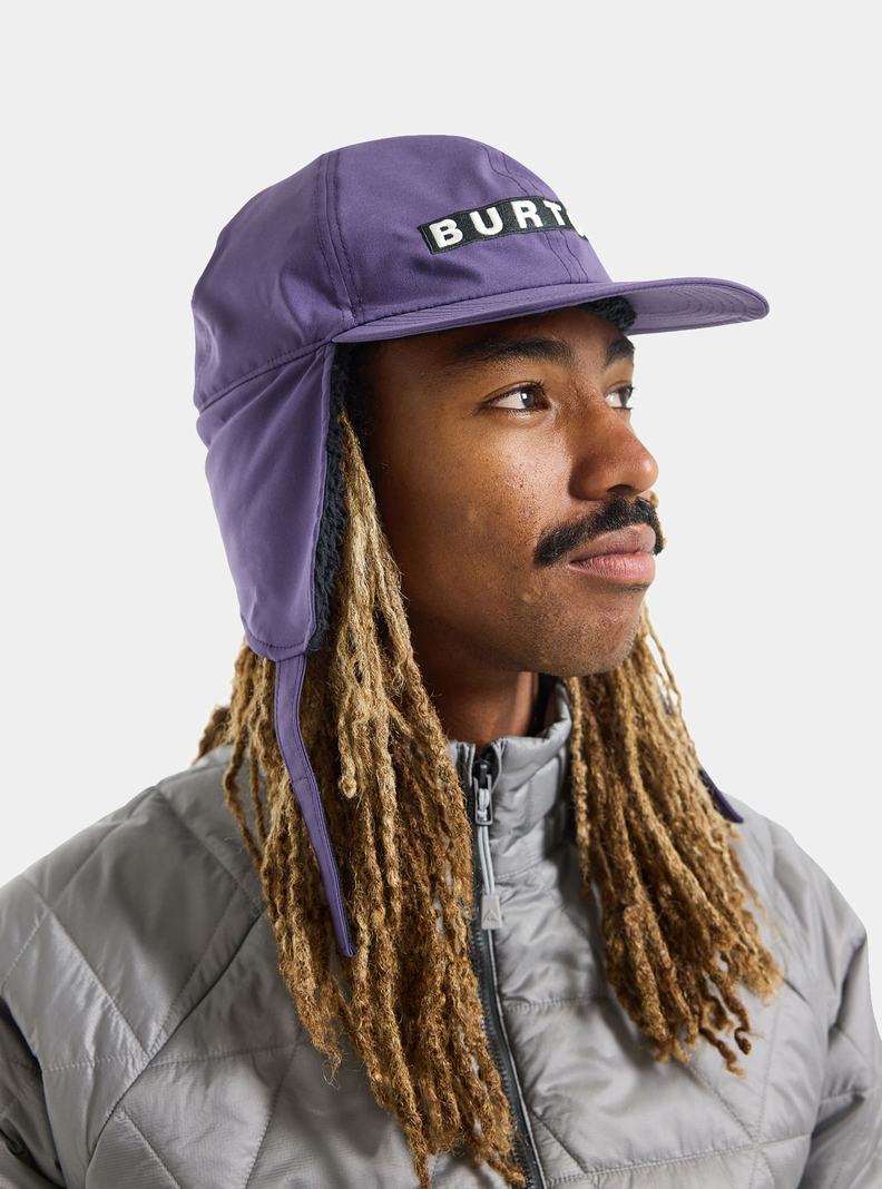 Purple Burton Lunchlap Earflap Men's Hat | TOMKBS635