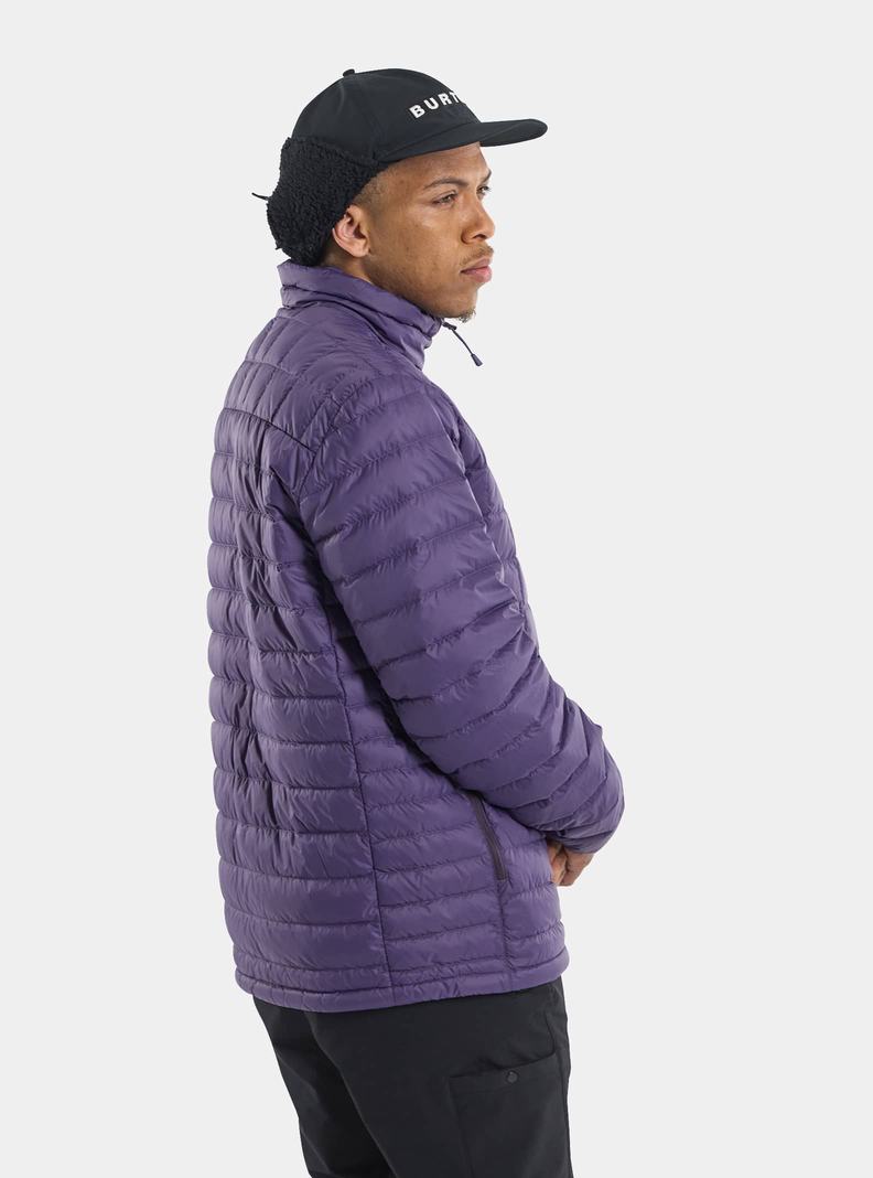 Purple Burton Mid-Heat Down Men's Ski Jackets | TBVRED809