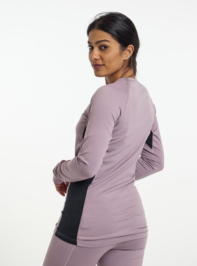 Purple Burton Midweight X Base Layer Crewneck Women's Base Layer Top | MUIAKT032