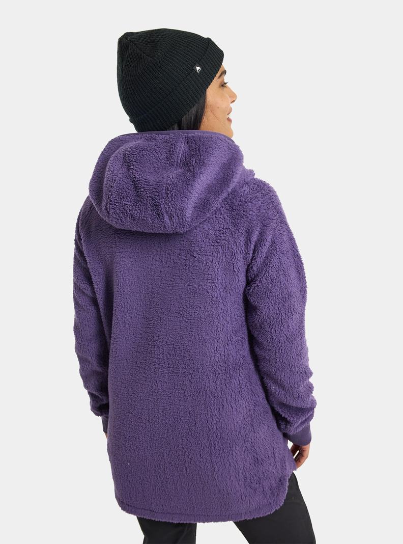 Purple Burton Minxy Full-Zip Fleece Women's Sweatshirts | BYVGET740