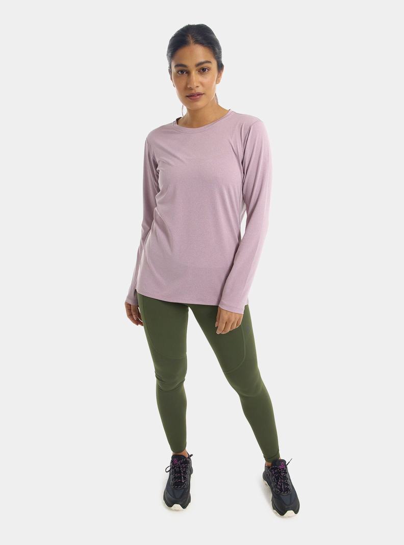 Purple Burton Multipath Essential Tech Long Sleeve Women's Base Layer Top | COFXEN168