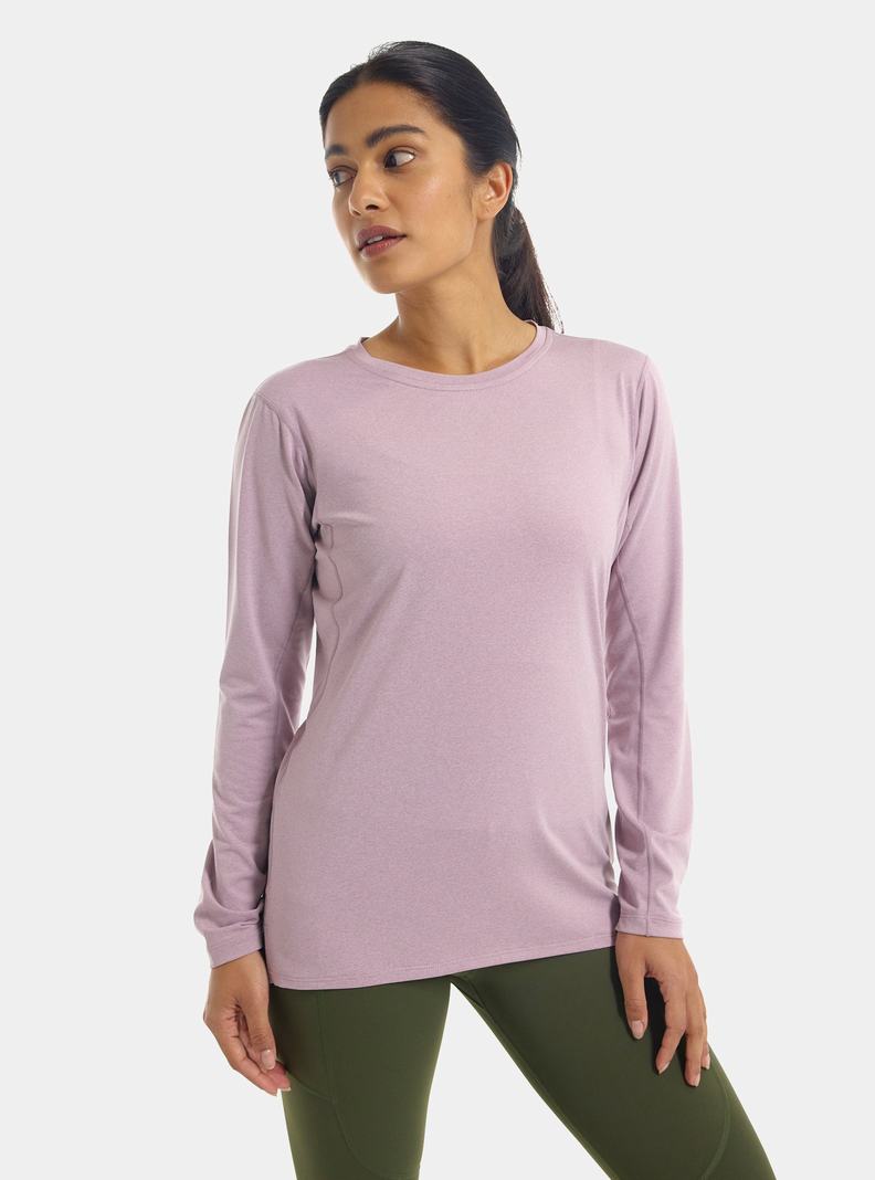 Purple Burton Multipath Essential Tech Long Sleeve Women's Base Layer Top | COFXEN168