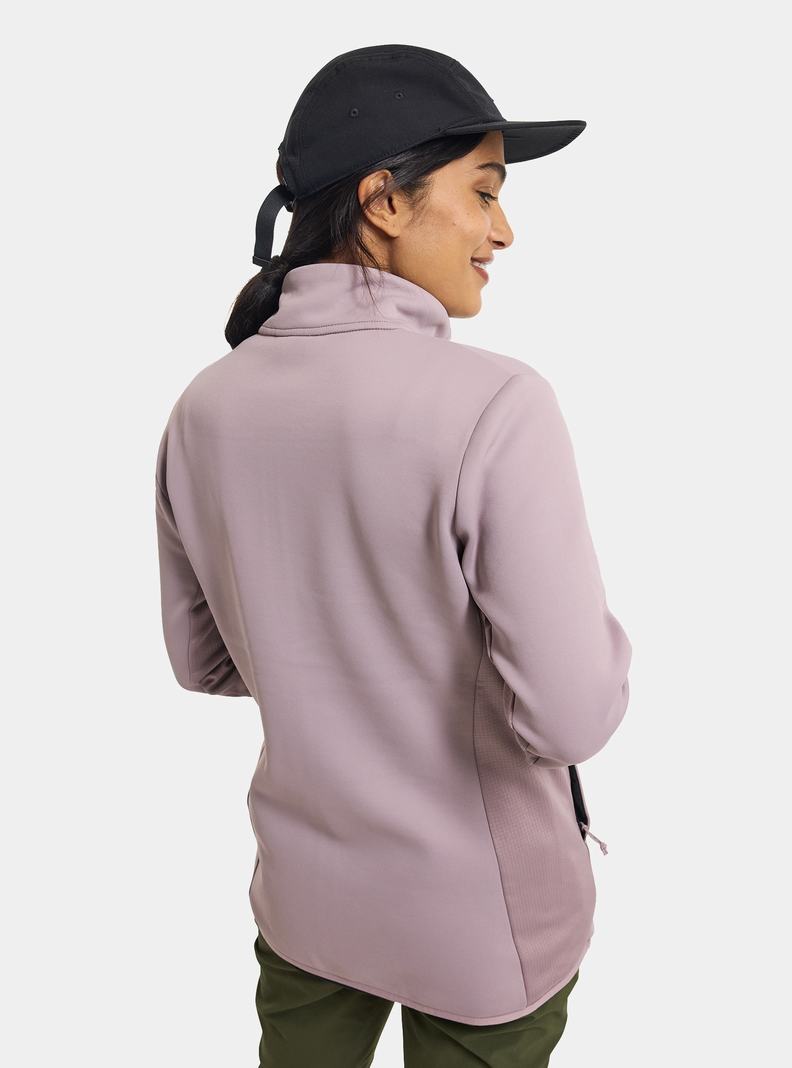 Purple Burton Multipath Full-Zip Fleece Women's Sweatshirts | IGQPNS690