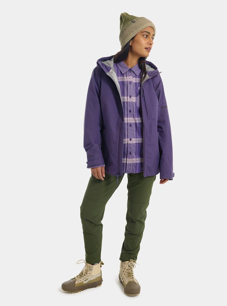 Purple Burton Multipath GORE-TEX 2L Women's Ski Jackets | KNZALT613