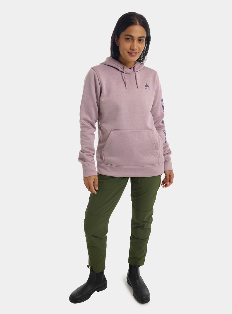 Purple Burton Oak Pullover Hoodie Women's Sweatshirts | UGCMKQ968