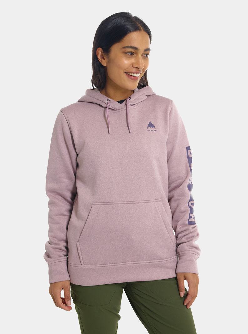 Purple Burton Oak Pullover Hoodie Women's Sweatshirts | UGCMKQ968