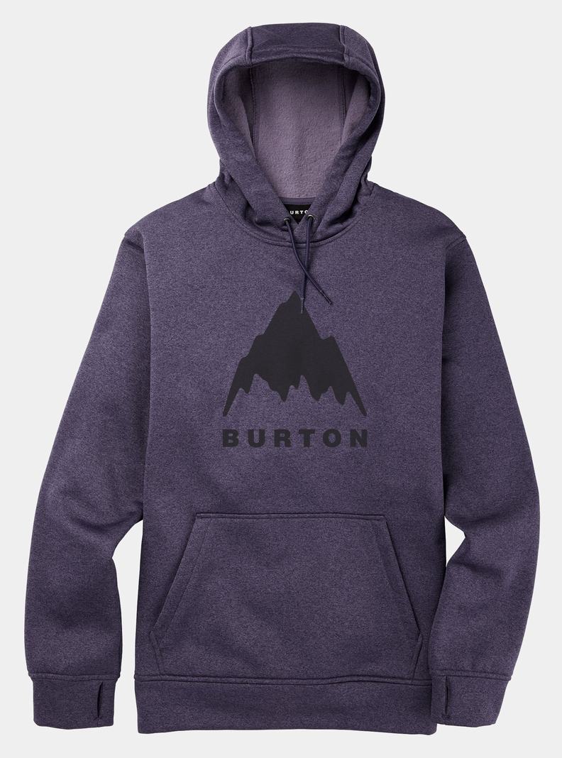 Purple Burton Oak Pullover Men\'s Hoodies | XRMNQG596