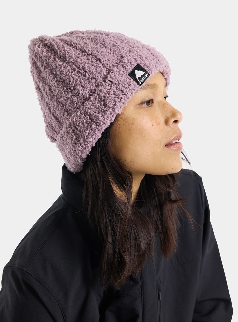 Purple Burton Plush Women's Beanie | ZTNSDF813