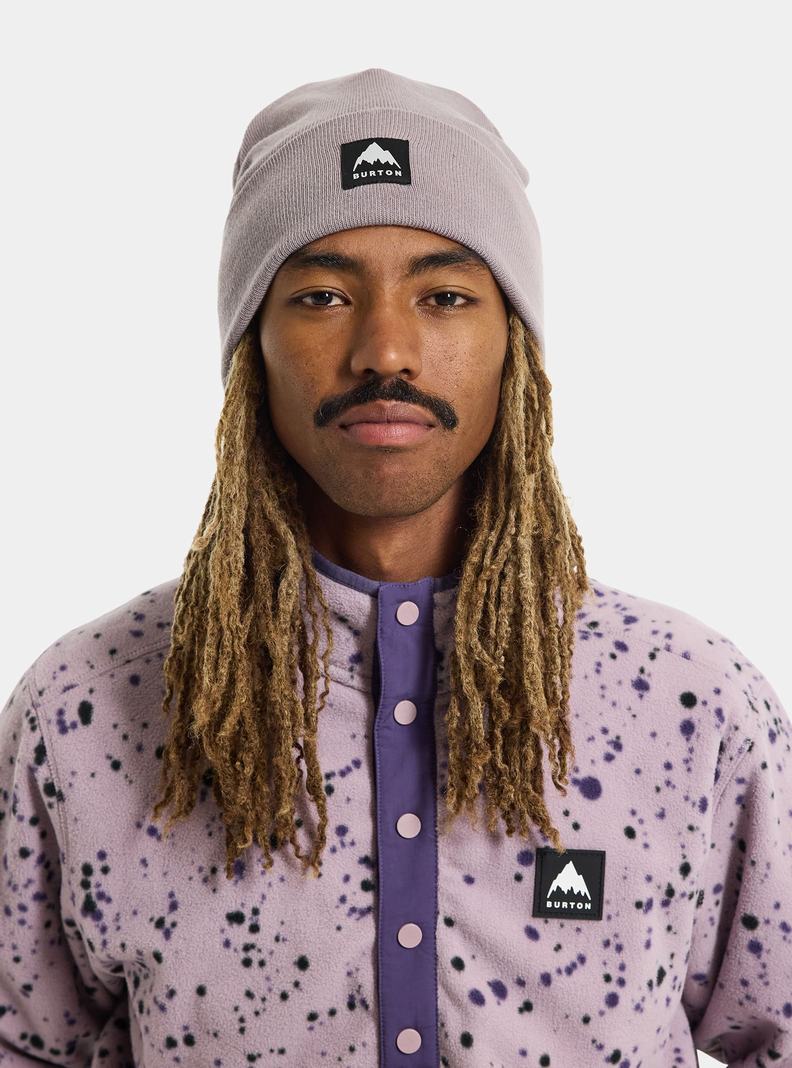 Purple Burton Recycled Kactusbunch Tall Men's Beanie | KZQAWI876