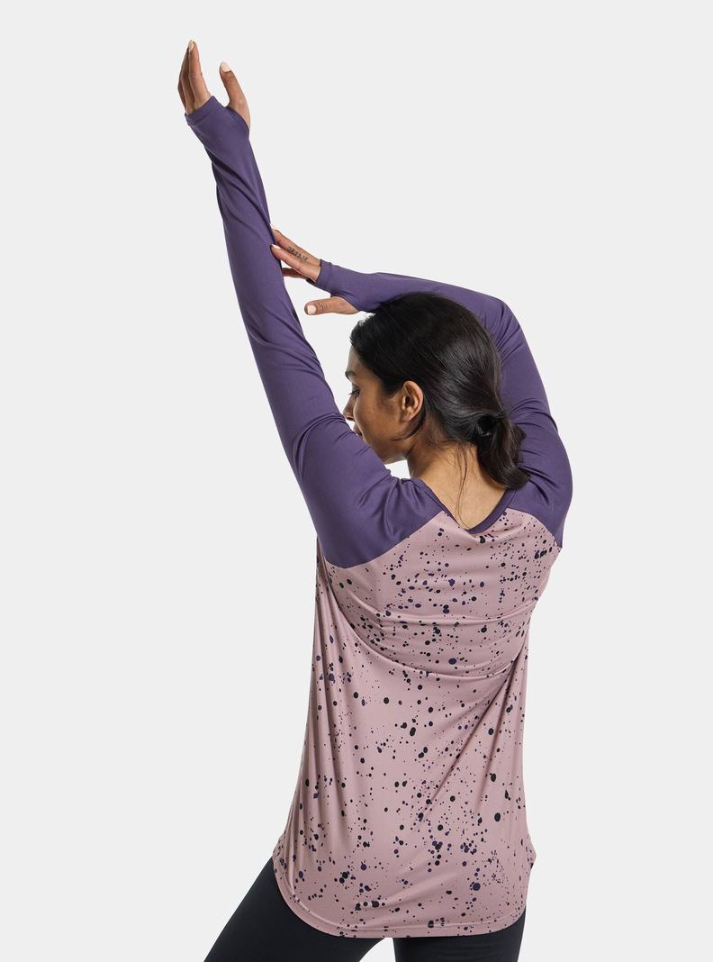 Purple Burton Roadie Women's Base Layer Top | QAFXSM561