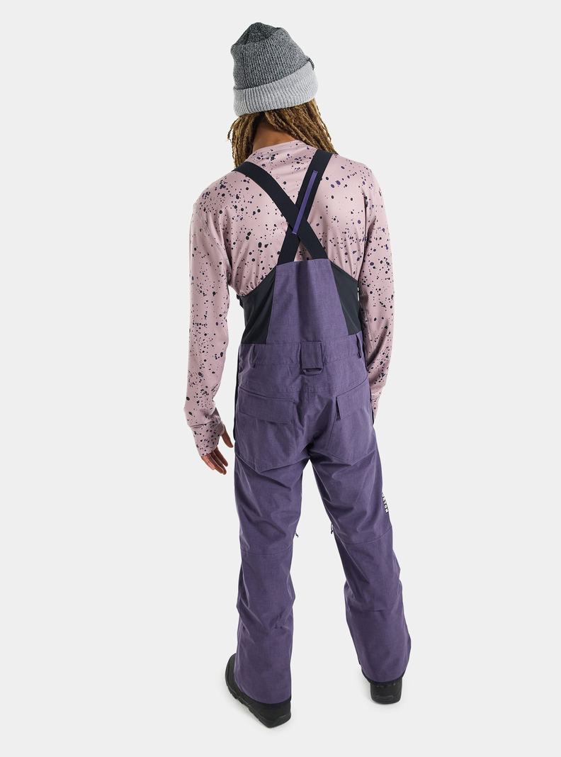 Purple Burton Snowdial Men's Bibs | ZDPUSC129