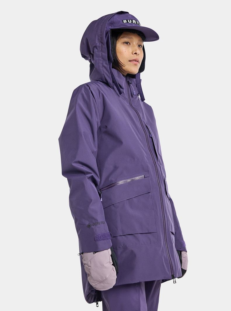 Purple Burton Treeline GORE-TEX 2L Women's Ski Jackets | QHSPOJ592