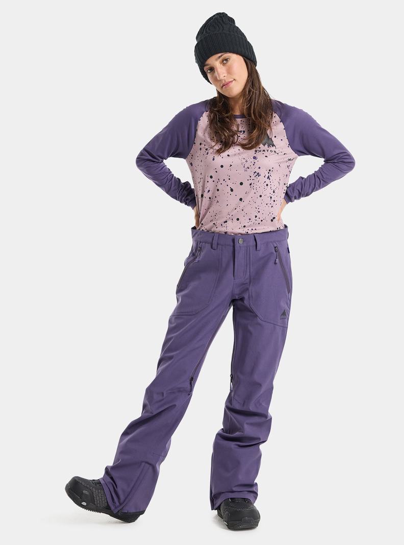 Purple Burton Vida 2L Women's Ski Pants | YDROTC816