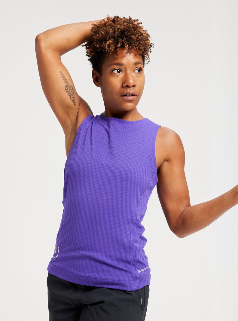 Purple Burton [ak] Helium Power Dry Women's Tank Top | HWBCGK561