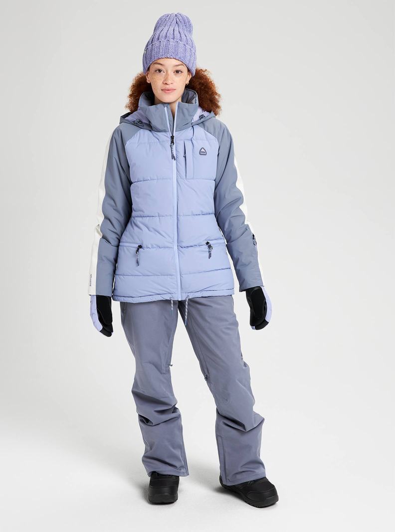 Purple / Grey Burton Keelan Women's Ski Jackets | HPZWFD917