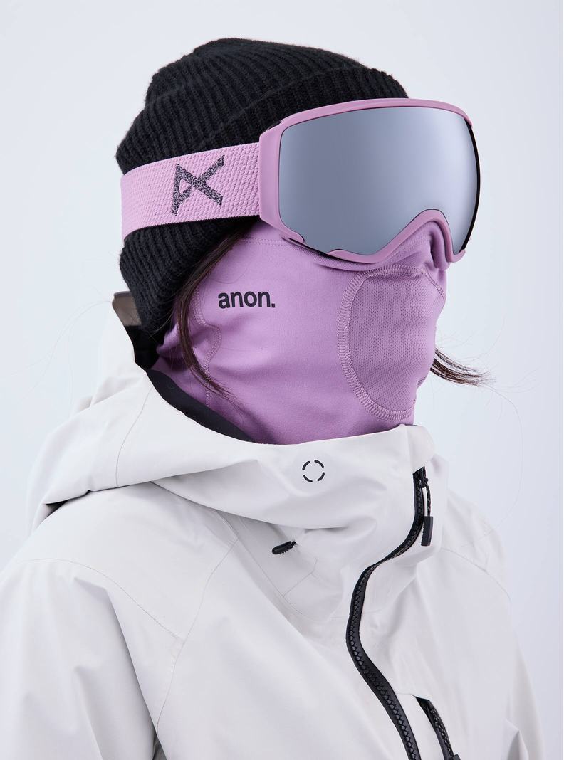 Purple / Orange / Black Burton Anon WM1 Goggles + Bonus Lens + MFI® Face Mask Women's Ski Goggles | CNJPYT395