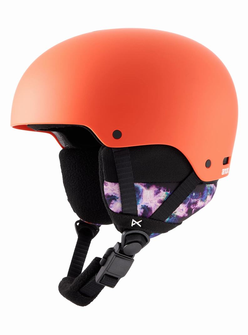 Red Burton Anon Rime 3 Kids' Snowboard Helmets | UONDBQ172