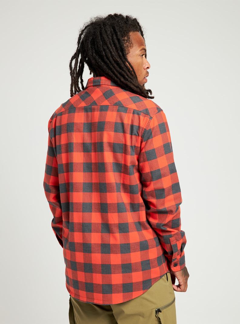 Red Burton Brighton Flannel Men's Shirts | IDQJUN413