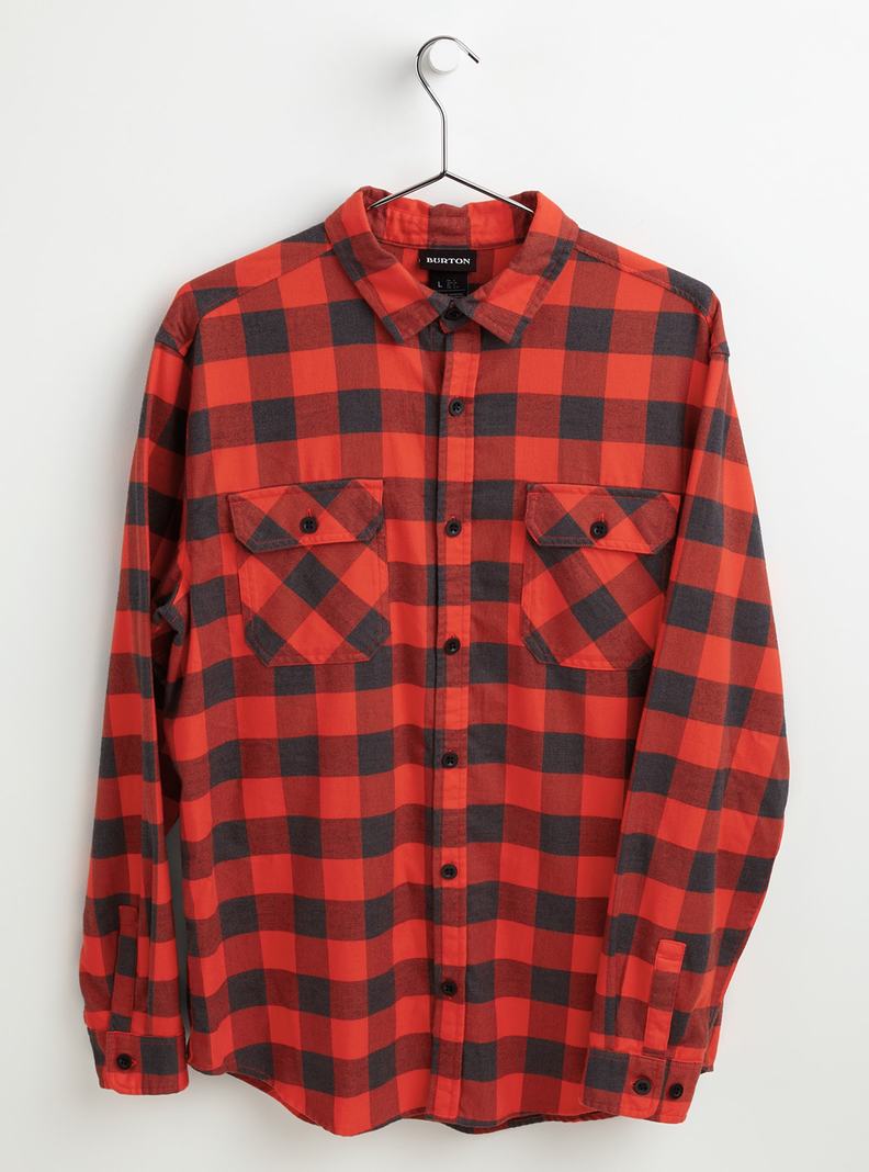 Red Burton Brighton Flannel Men\'s Shirts | IDQJUN413