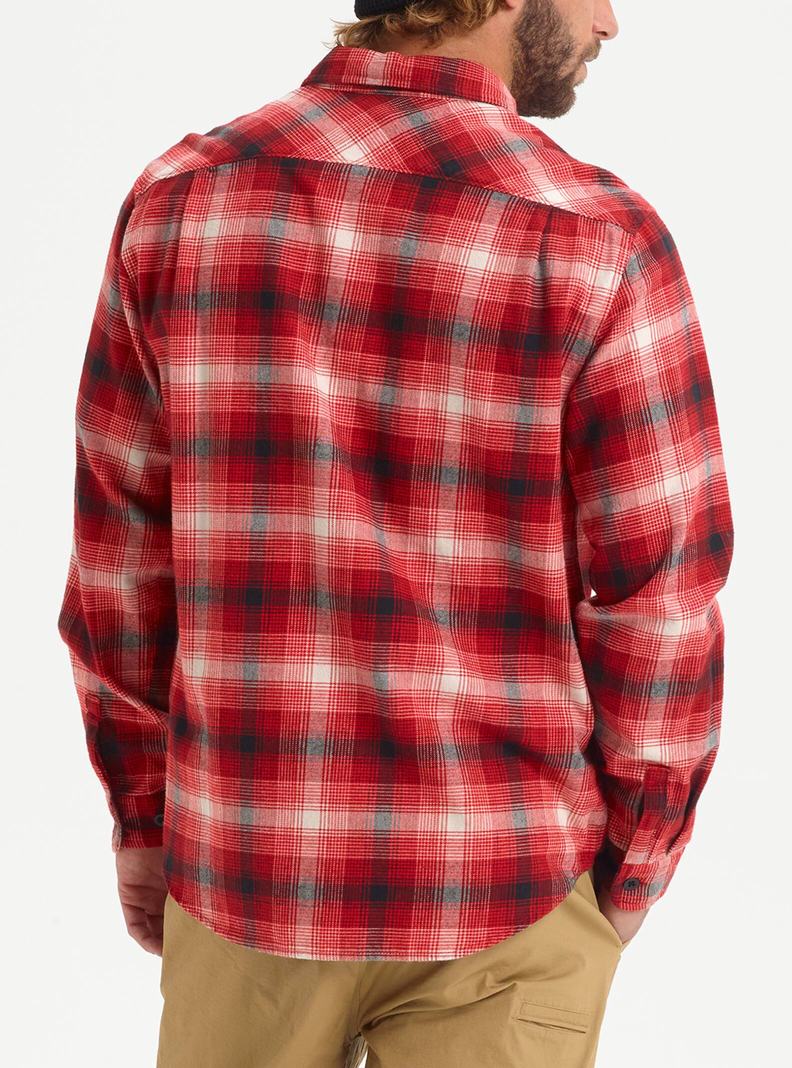 Red Burton Brighton Flannel Men's Shirts | OBHWRU589