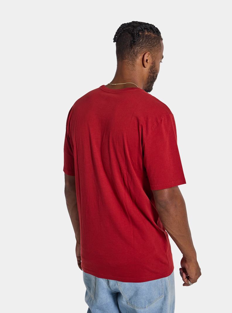 Red Burton Classic Mountain High Short Sleeve Men's T-Shirts | ATLNFG281