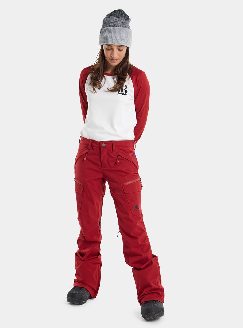 Red Burton Gloria Stretch 2L Women's Ski Pants | HAOVBM532