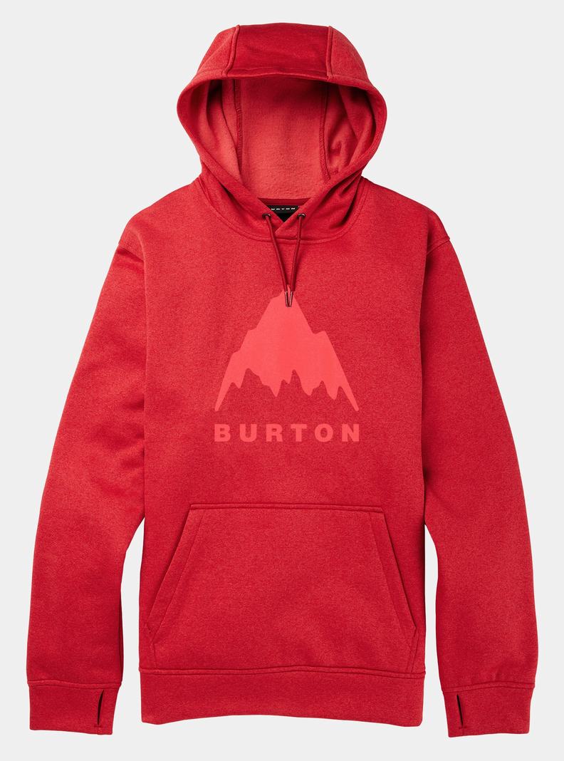 Red Burton Oak Pullover Men\'s Hoodies | GUNBVH130