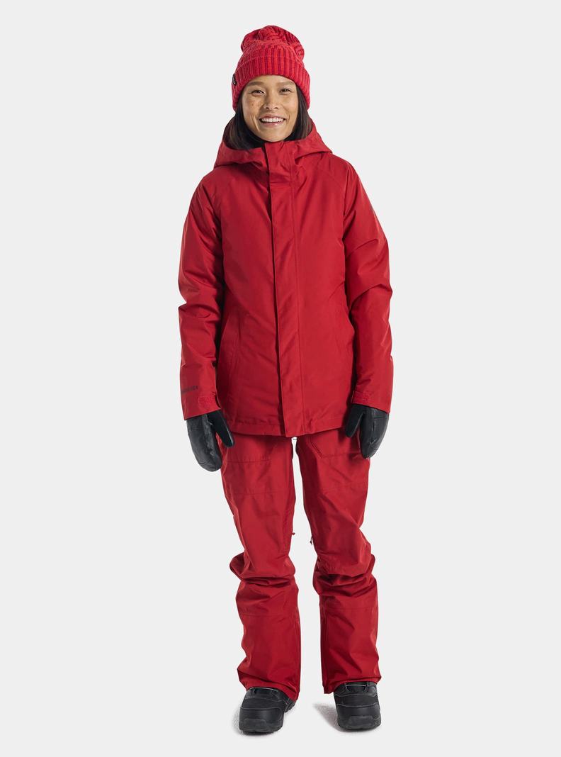 Red Burton Powline GORE‑TEX 2L Insulated Women's Ski Jackets | USMRWB895